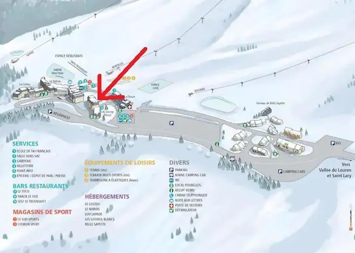 Les Gourgs Blancs - Val Louron, Vue Sur Pistes Génos